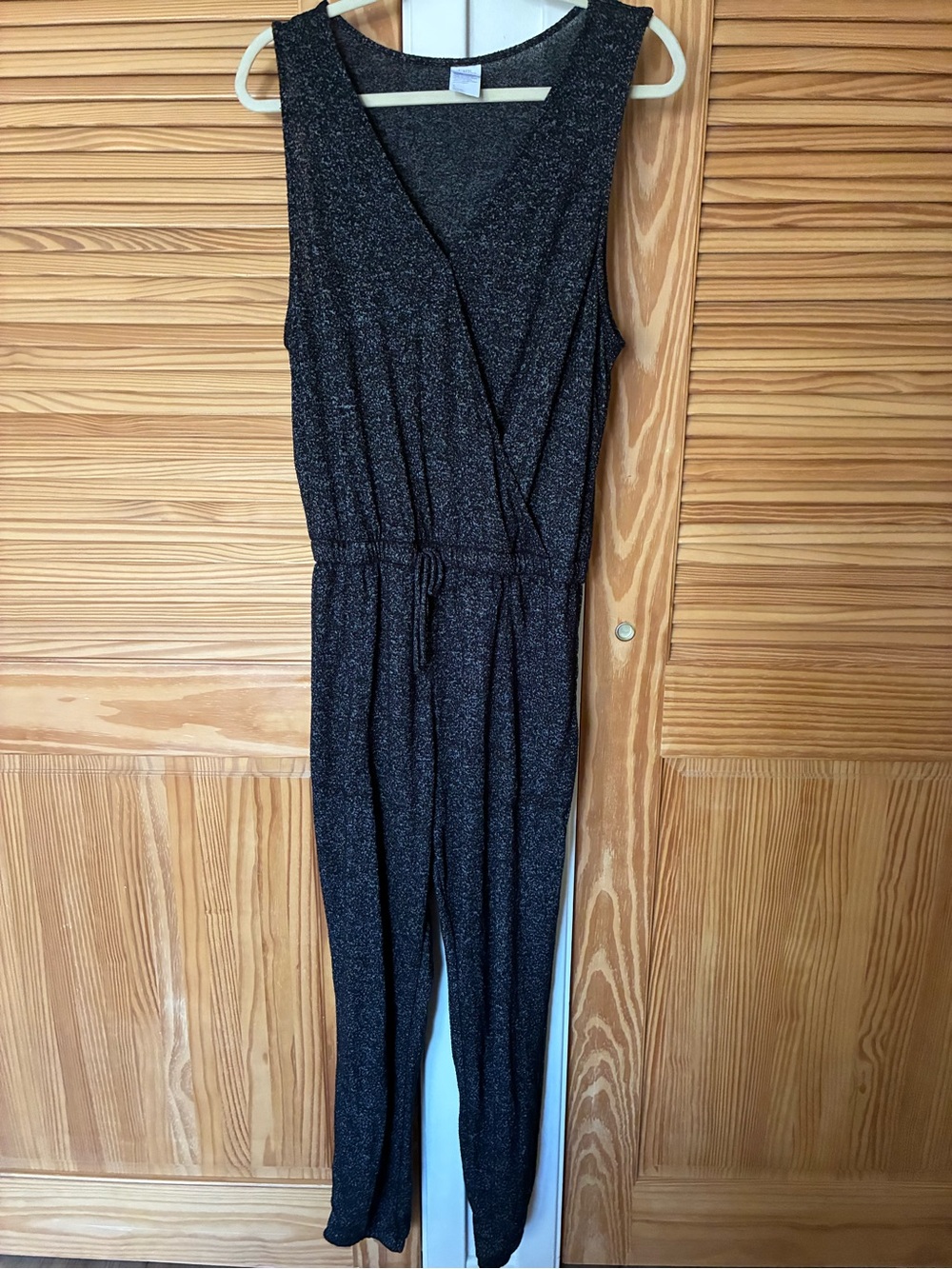 Stars above Sleeveless Sparkle Jumpsuit - Black size large